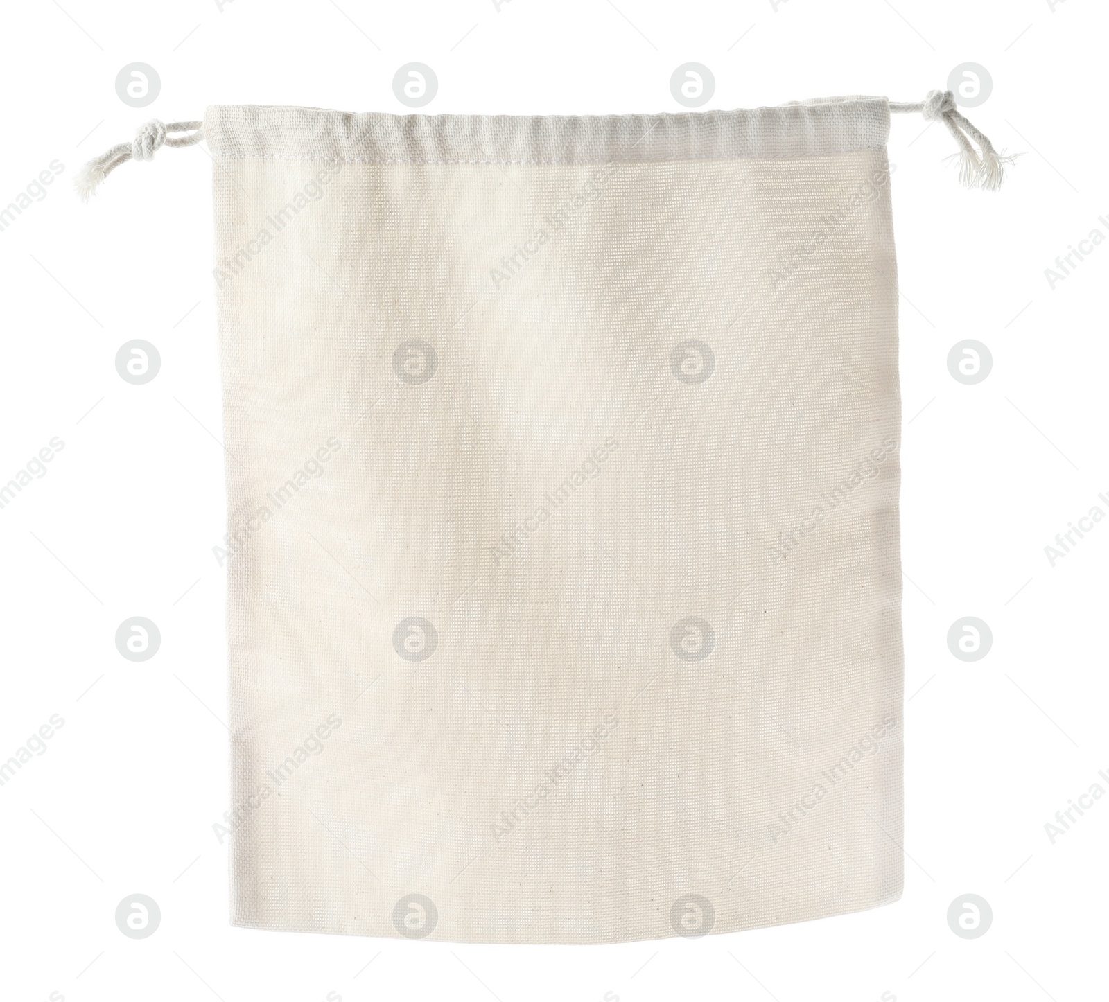 Photo of Empty cotton eco bag isolated on white