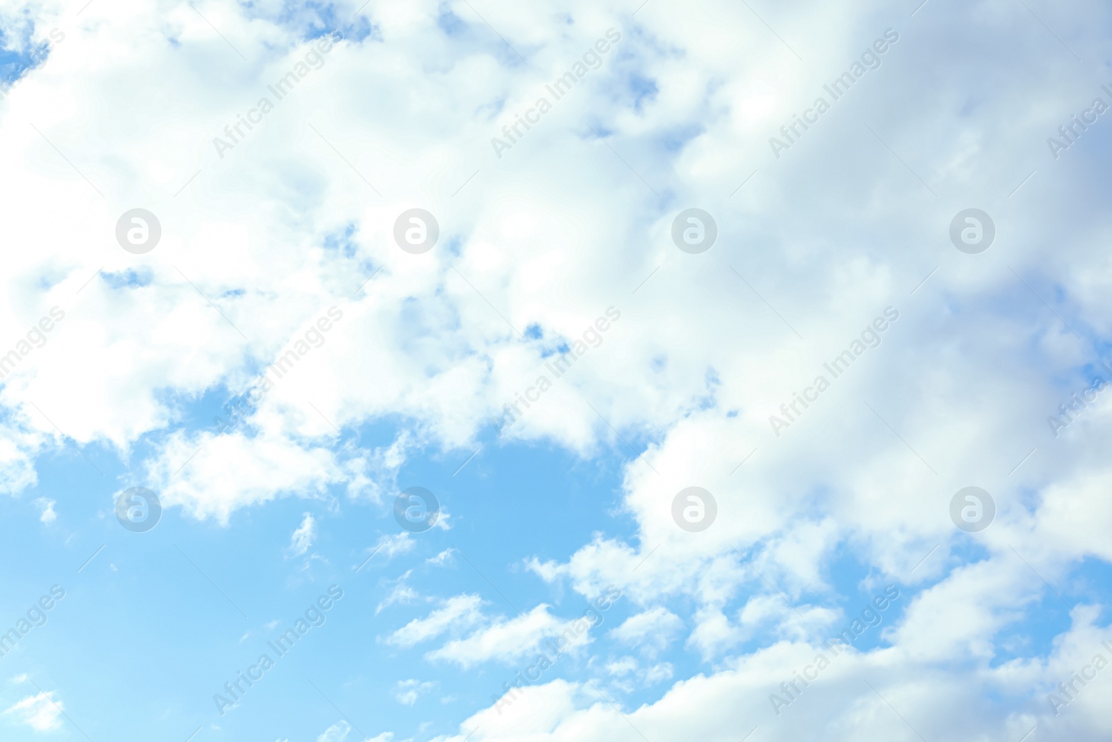 Beautiful blue sky with clouds on sunny day Photo of Beautiful blue sky with clouds on sunny day