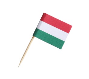 Photo of Small paper flag of Hungary isolated on white