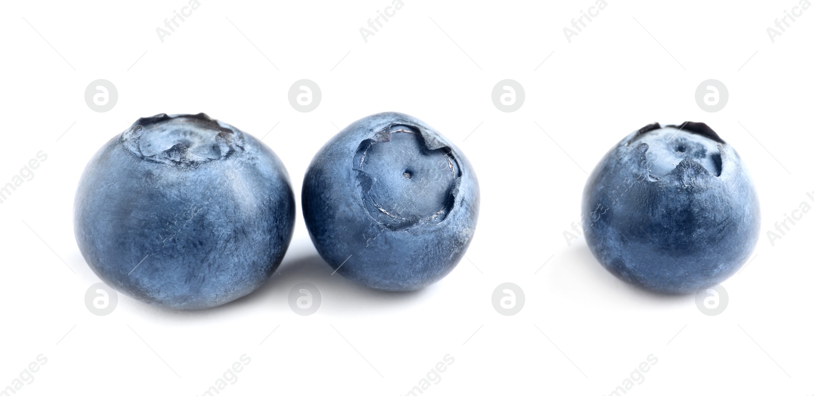 Photo of Fresh raw tasty blueberries isolated on white