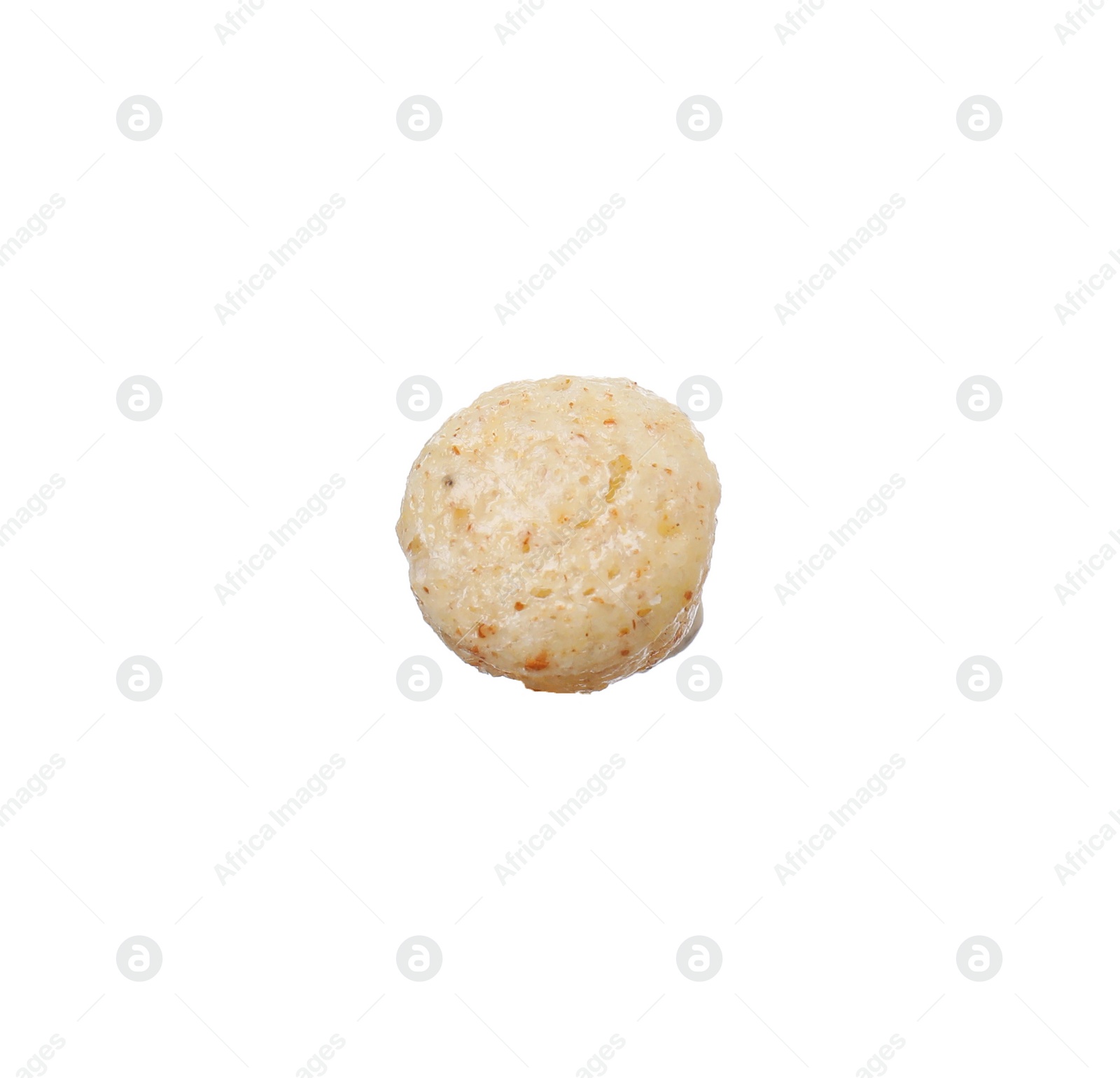 Photo of One tasty cereal ball isolated on white