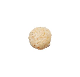 One tasty cereal ball isolated on white