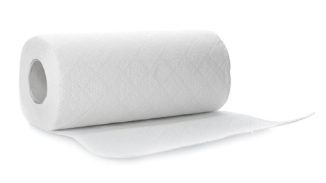 Photo of Roll of paper tissues isolated on white