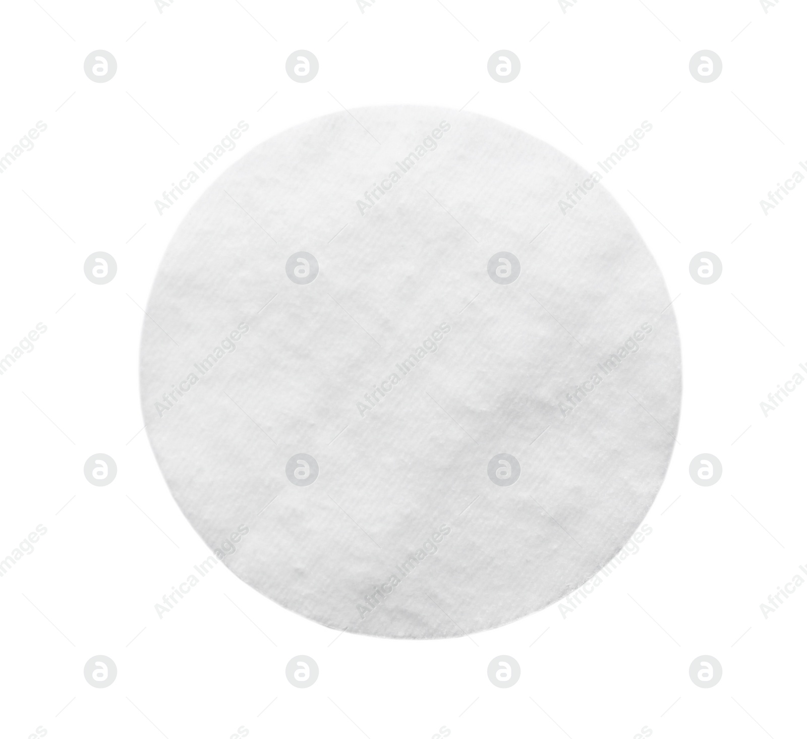 Photo of Cotton pad isolated on white, top view