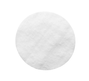 Photo of Cotton pad isolated on white, top view