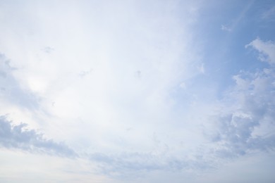 Photo of Picturesque view of beautiful blue sky with white clouds