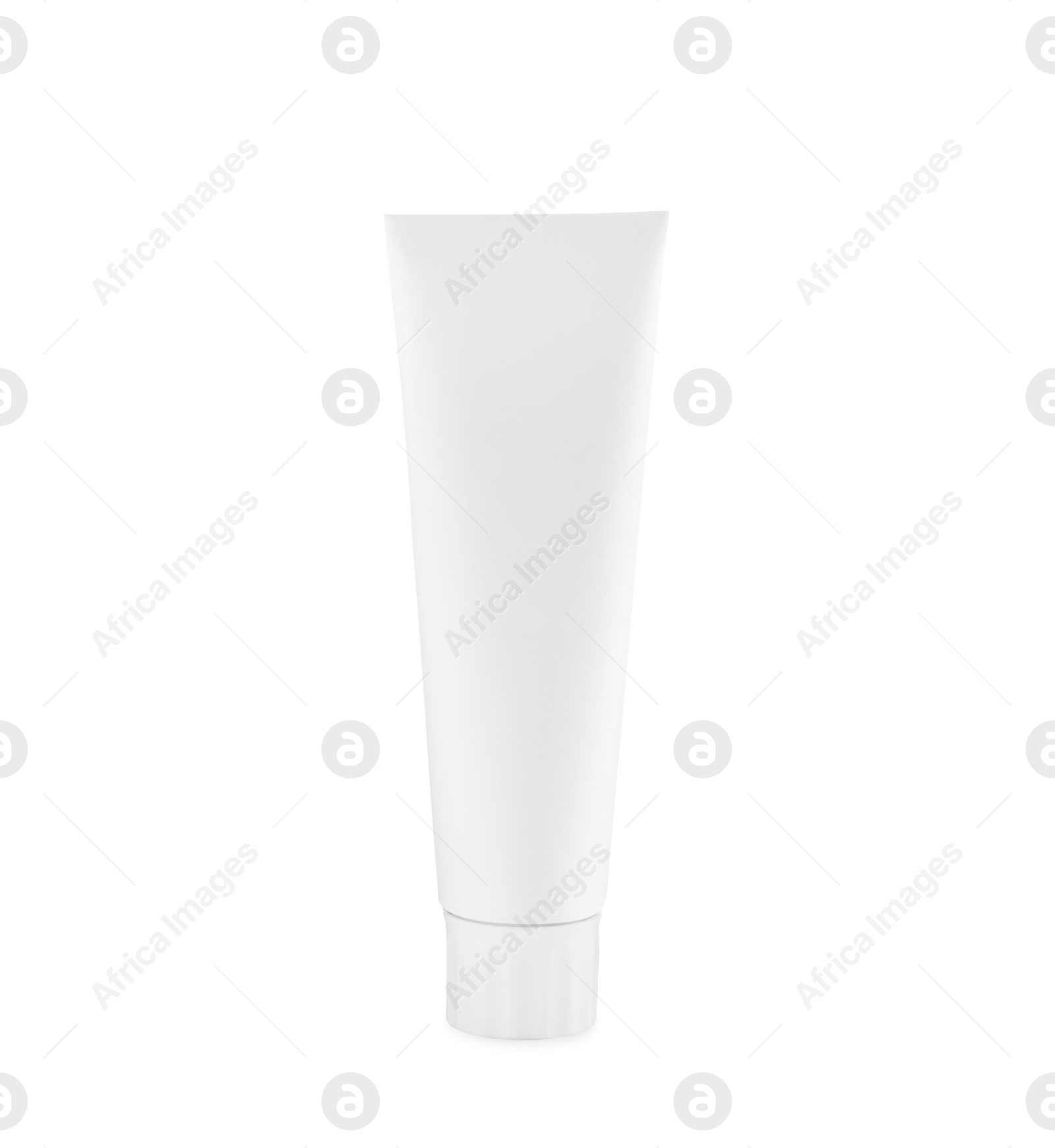 Photo of Blank tube of toothpaste isolated on white