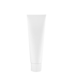 Photo of Blank tube of toothpaste isolated on white
