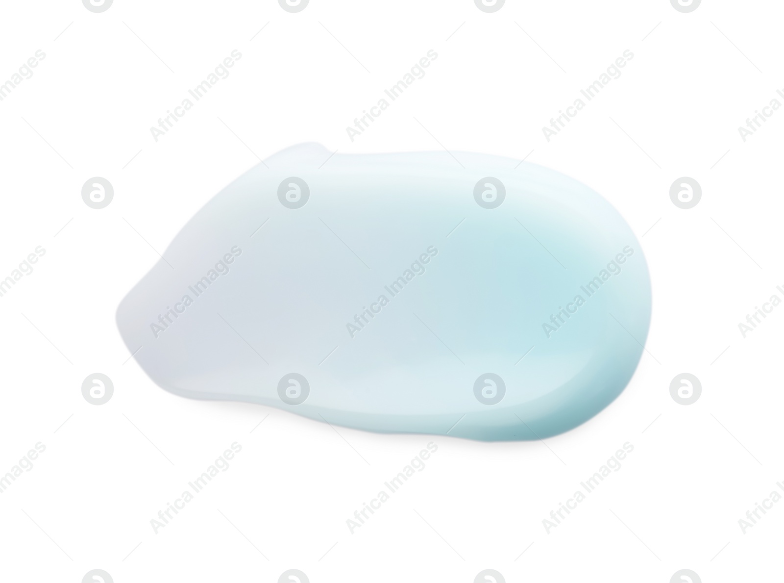 Photo of Sample of cosmetic gel isolated on white, top view