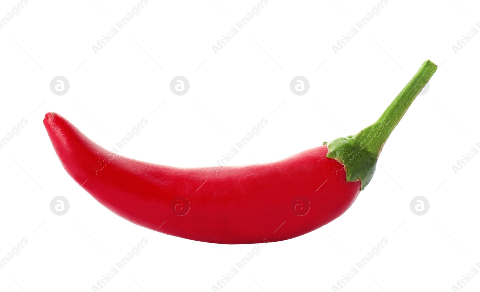 Photo of Red hot chili pepper on white background