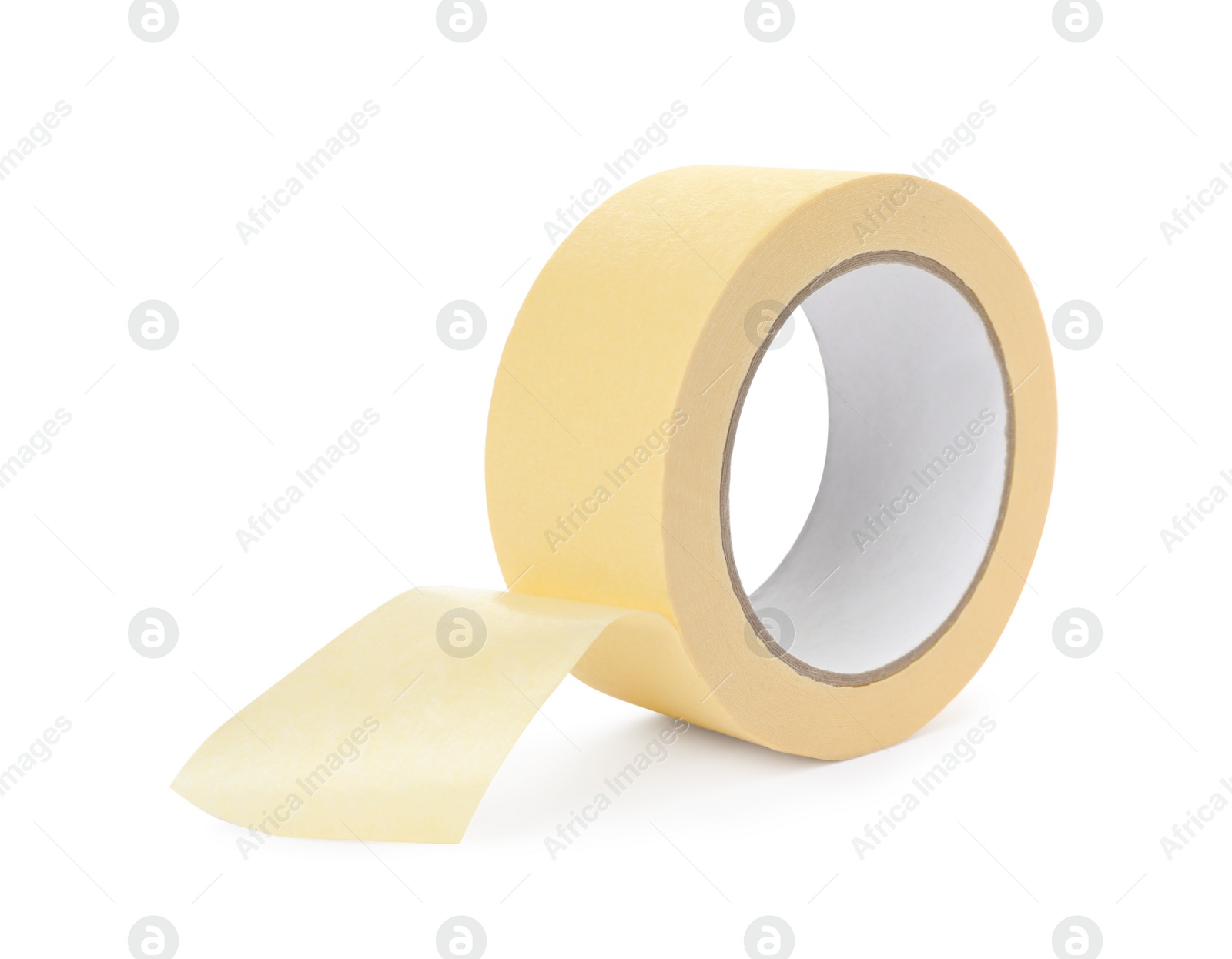 Photo of Roll of adhesive tape isolated on white