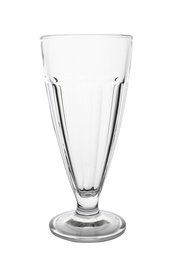 Photo of Clean empty pilsner glass isolated on white