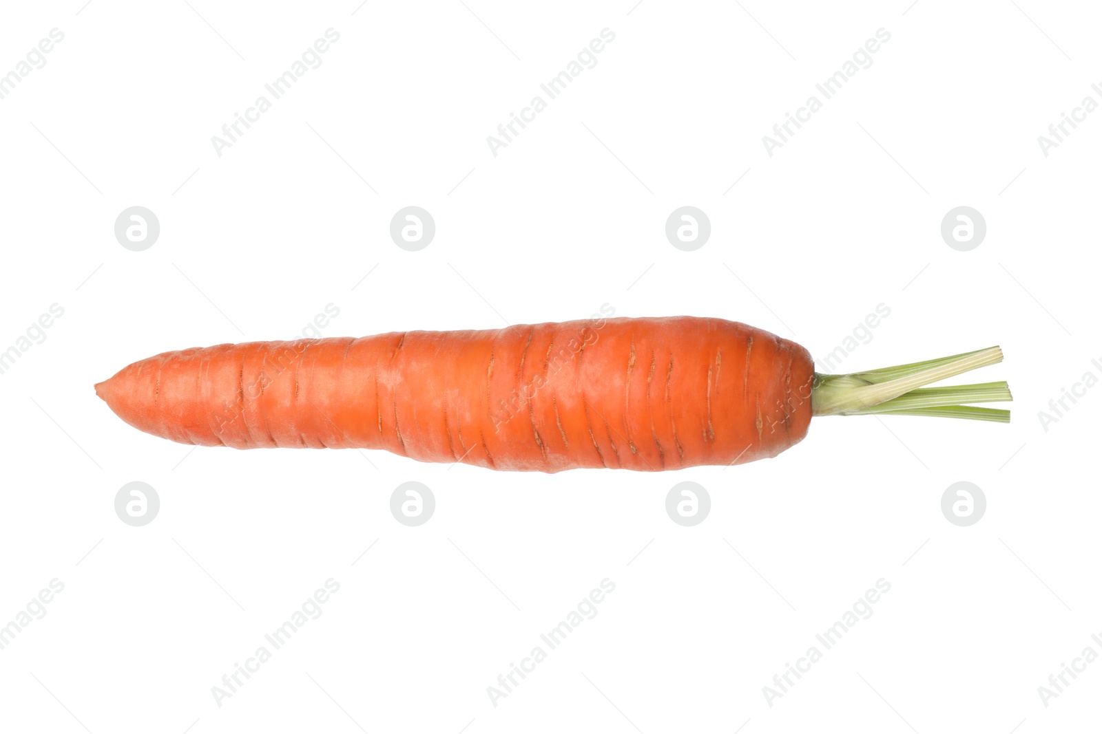 Photo of Tasty ripe organic carrot isolated on white