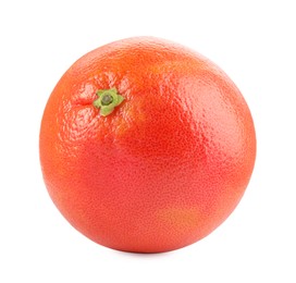 Photo of Fresh ripe grapefruit isolated on white. Citrus fruit