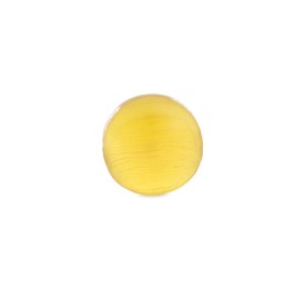 Photo of One yellow cough drop isolated on white