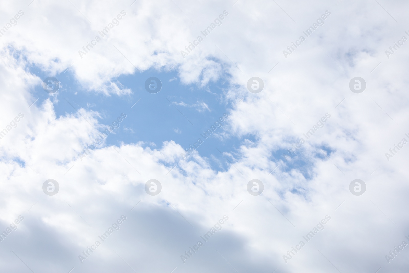 Photo of Picturesque view of beautiful blue sky with fluffy clouds