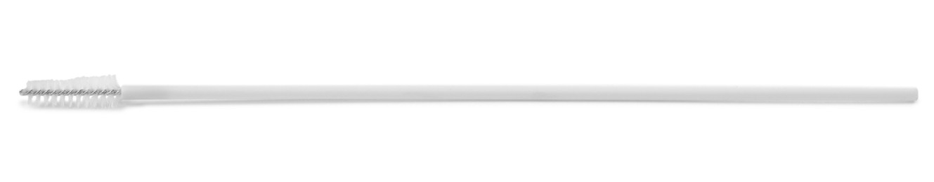 Photo of Disposable cervical brush isolated on white. Gynecological tool