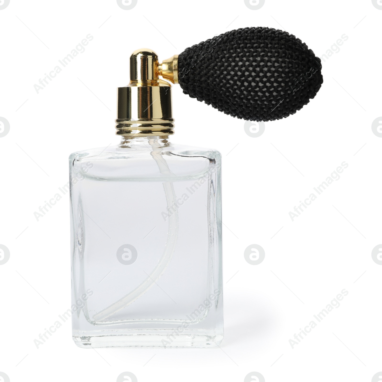 Photo of Vintage bottle of perfume isolated on white