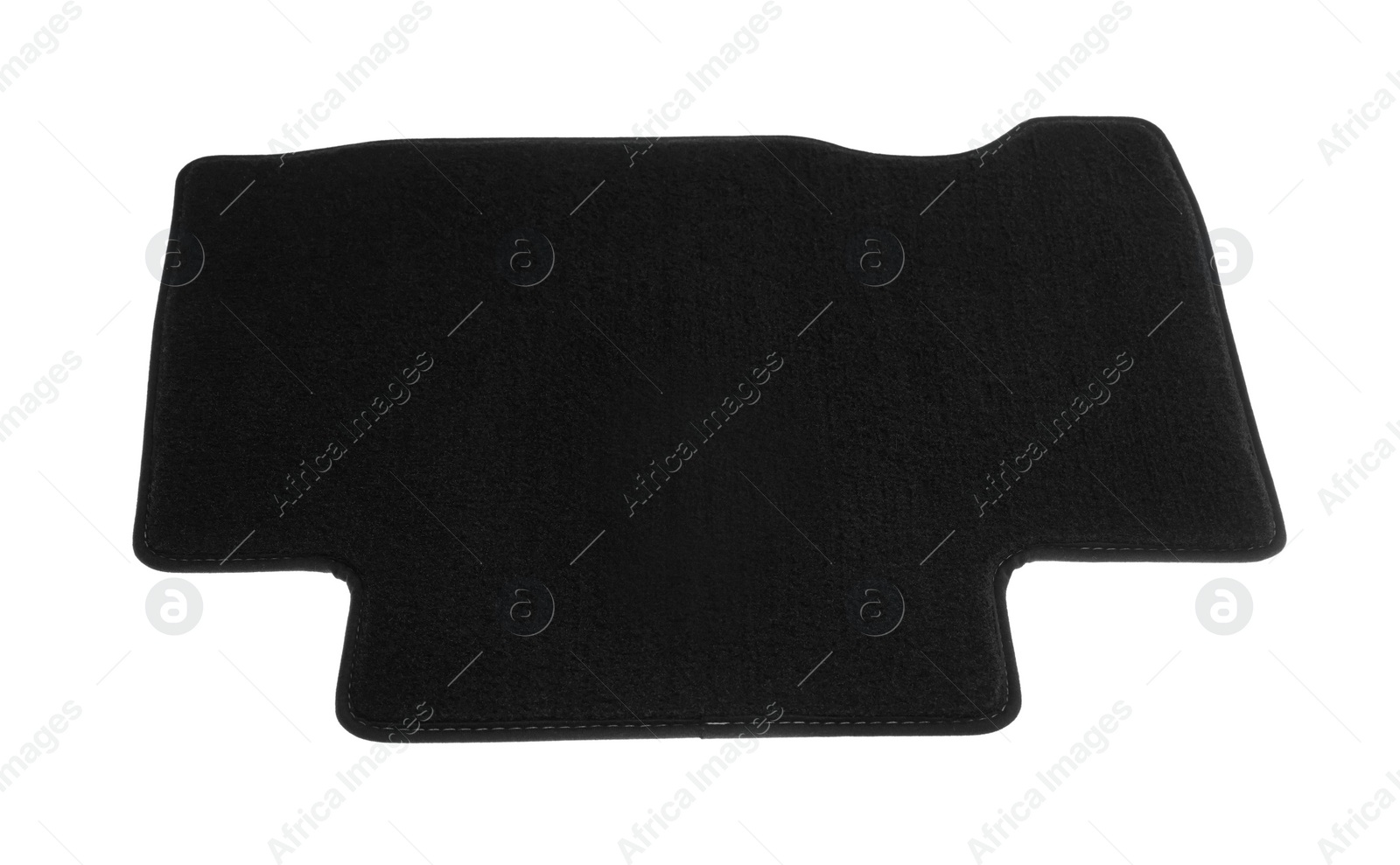 Photo of Black floor car carpet isolated on white