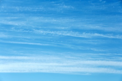 Photo of View of beautiful blue sky with clouds