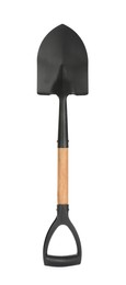Photo of Modern shovel isolated on white. Gardening tool