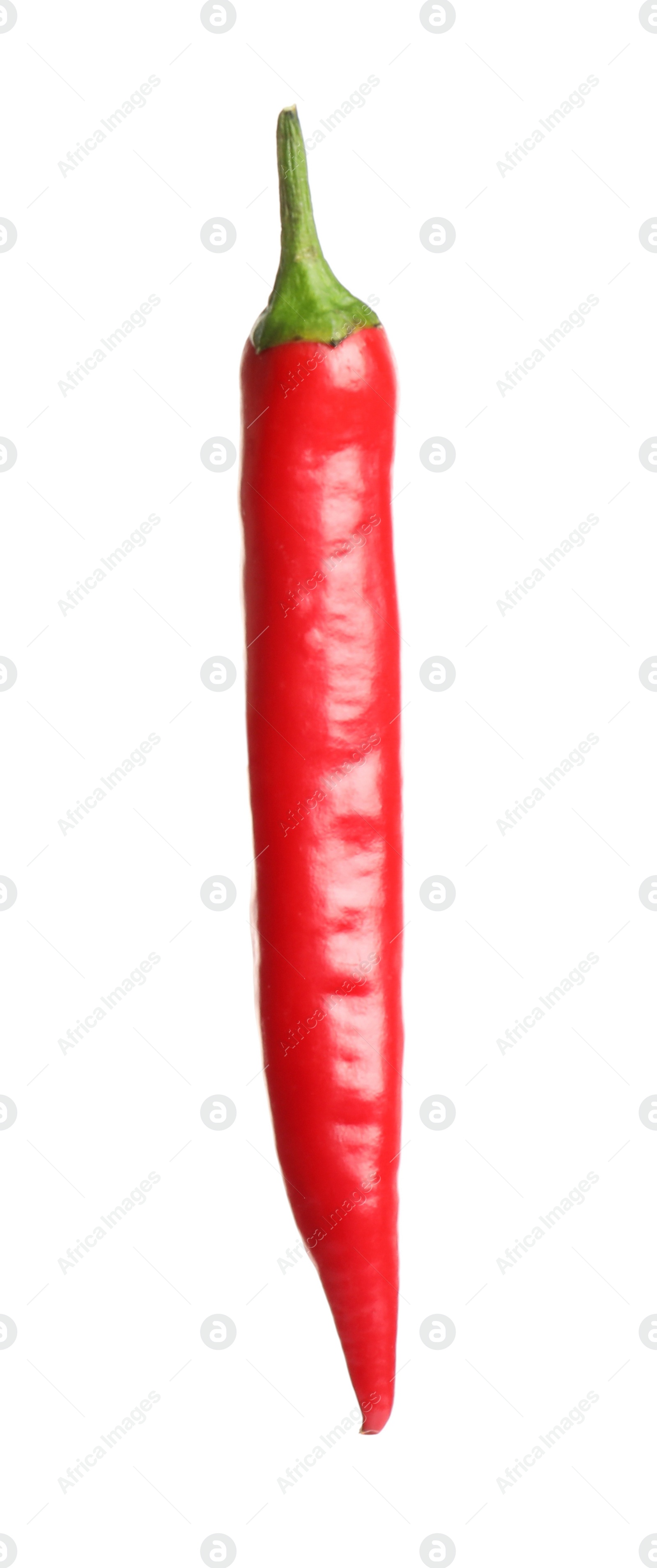 Photo of Red hot chili pepper isolated on white