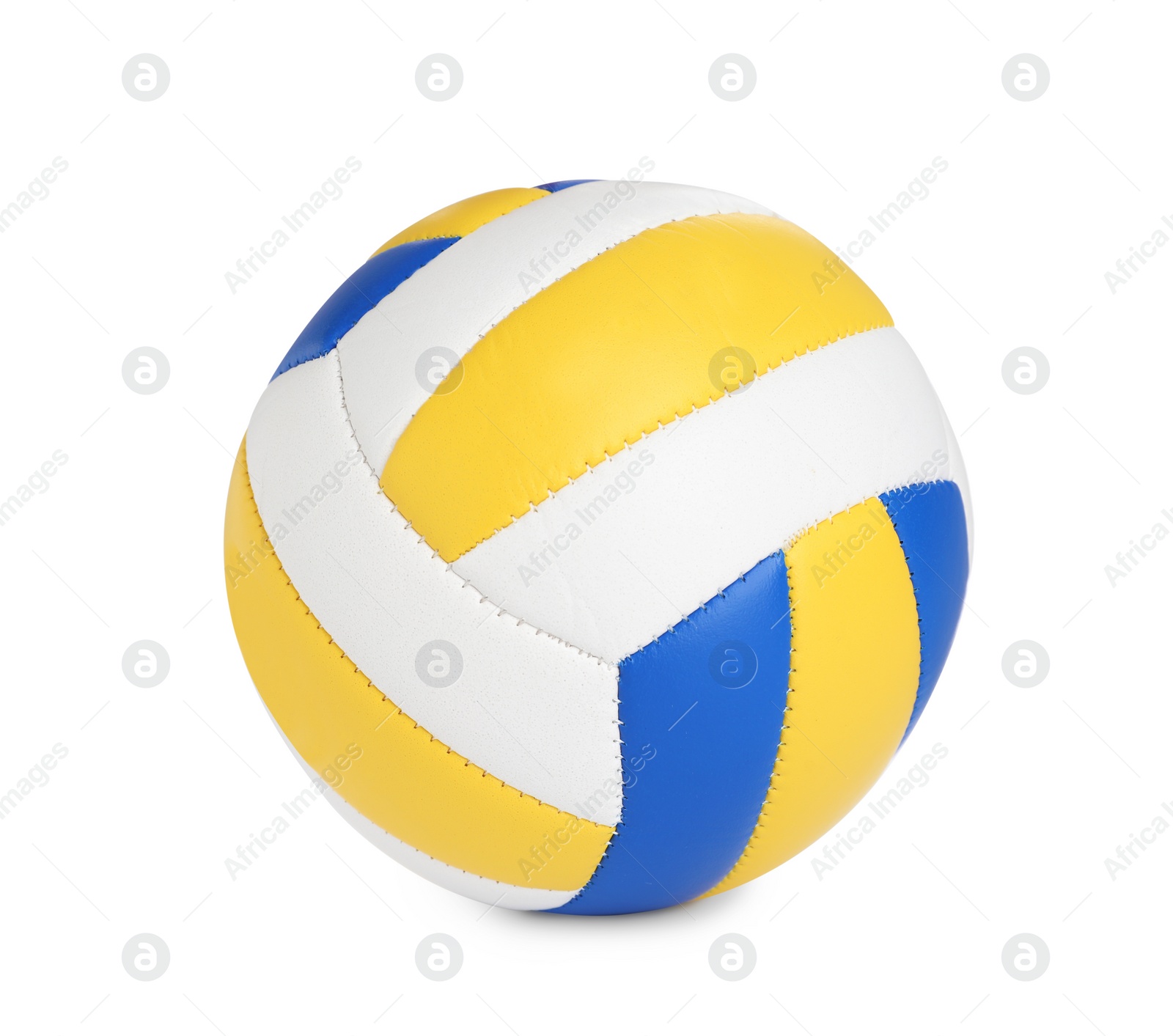 Photo of New leather volleyball ball isolated on white