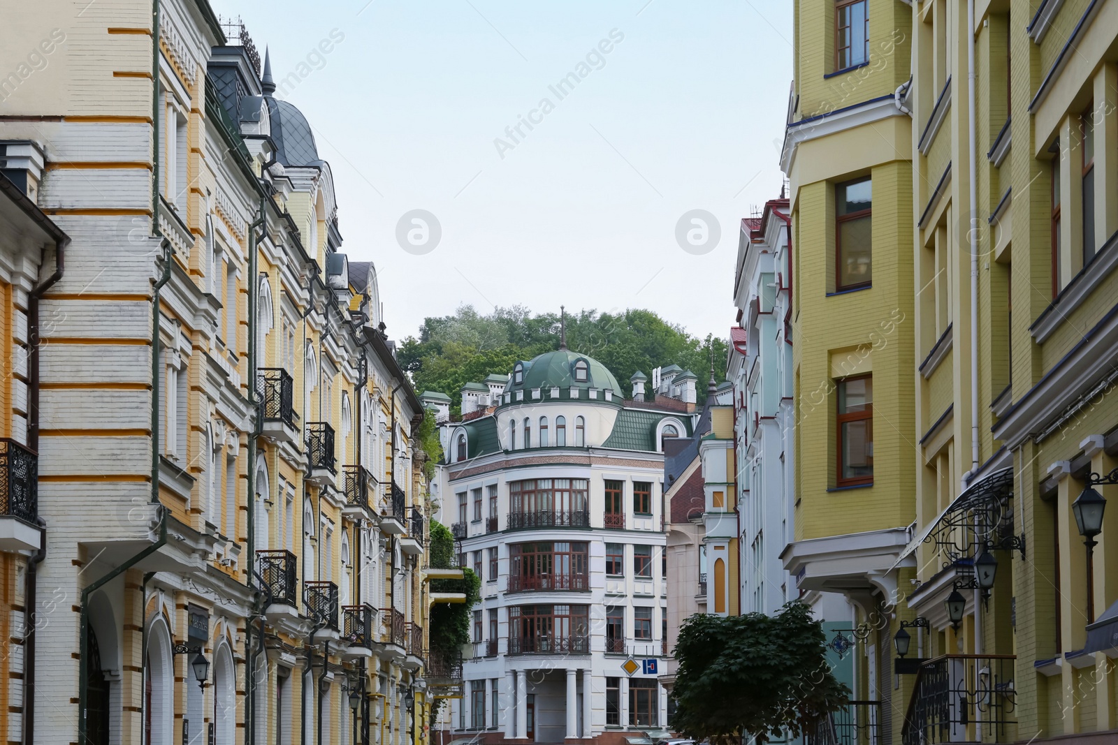 Photo of Picturesque view of cityscape with beautiful buildings