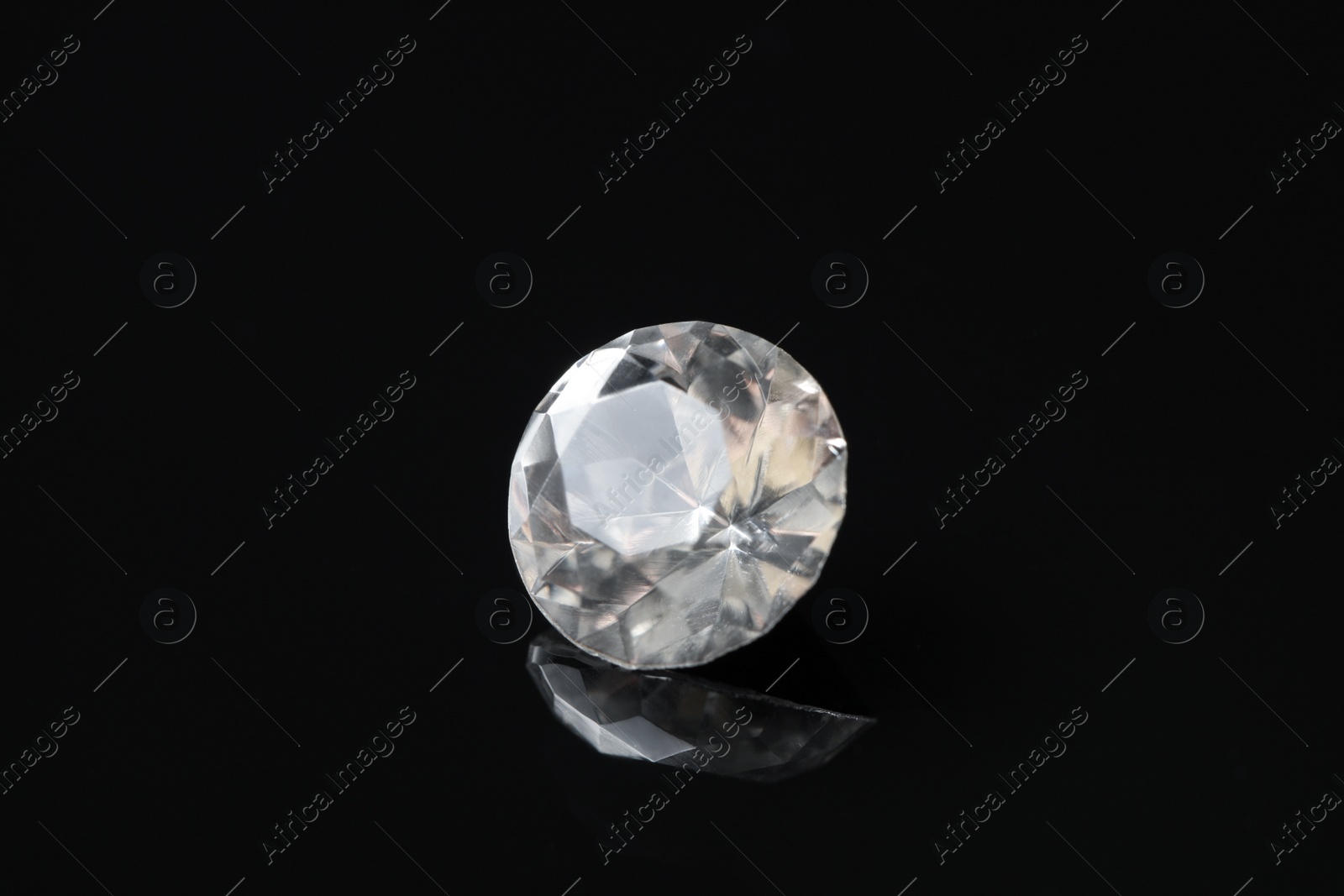 Photo of Beautiful gemstone for jewelry on black background