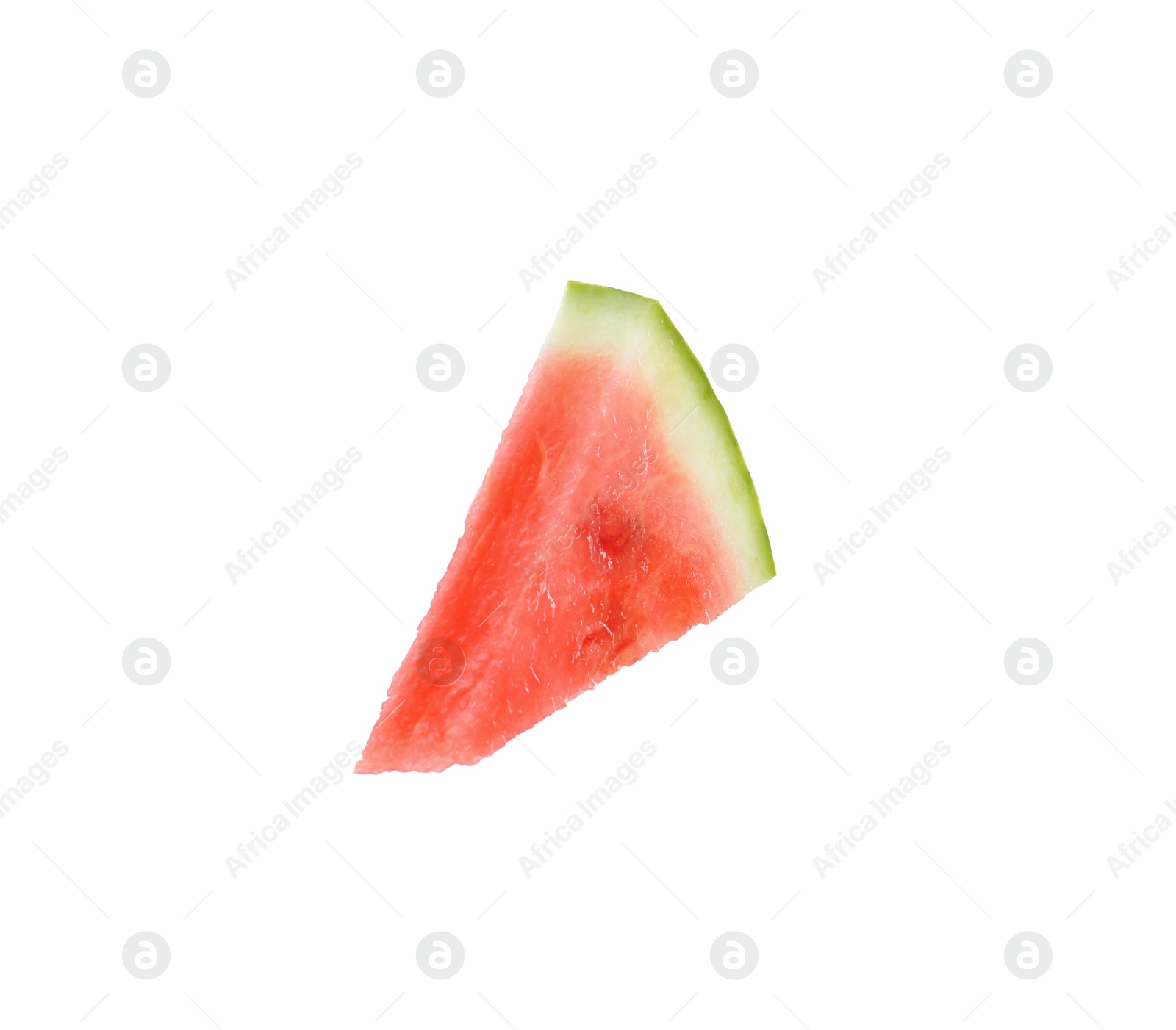 Photo of Slice of delicious ripe watermelon isolated on white