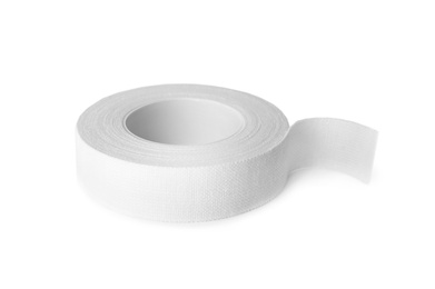 Photo of Medical sticking plaster roll isolated on white