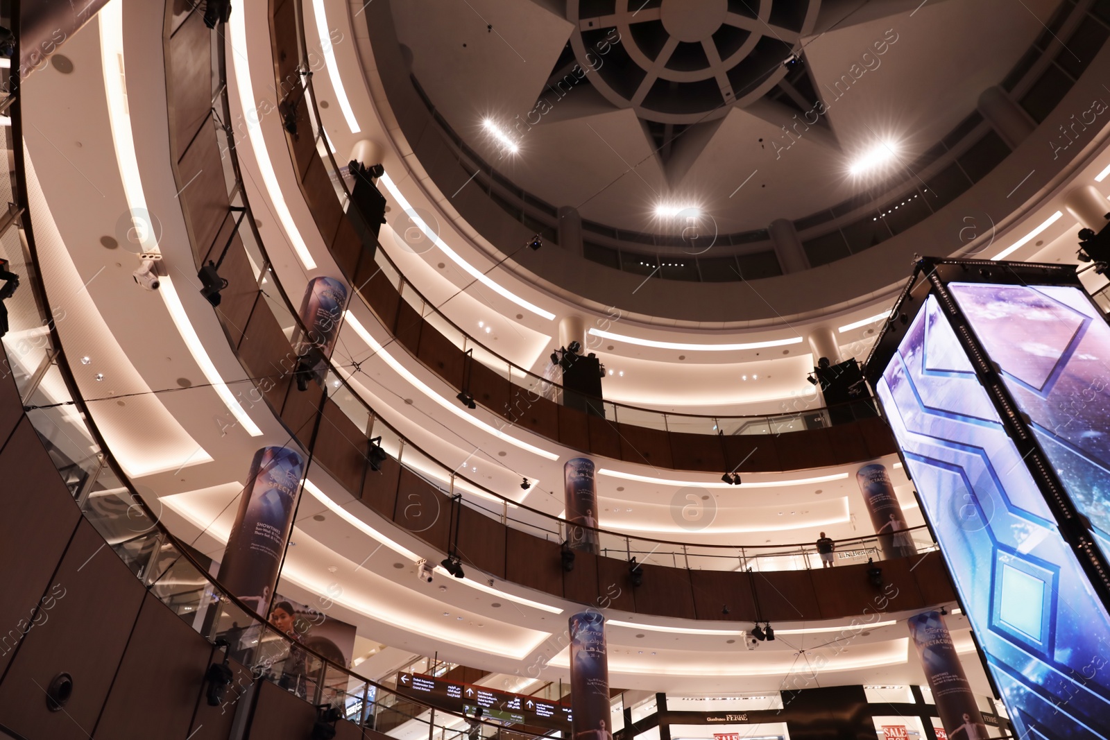 Photo of DUBAI, UNITED ARAB EMIRATES - NOVEMBER 04, 2018: Interior of luxury shopping mall