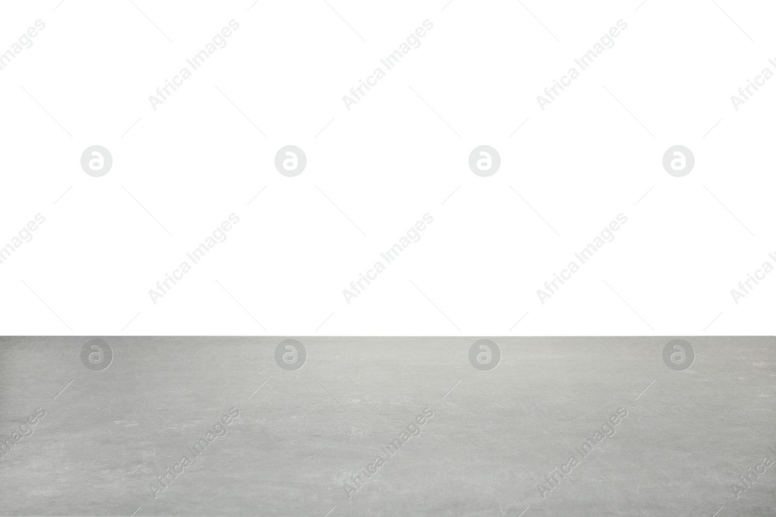 Photo of Empty stone surface against white background. Mockup for design