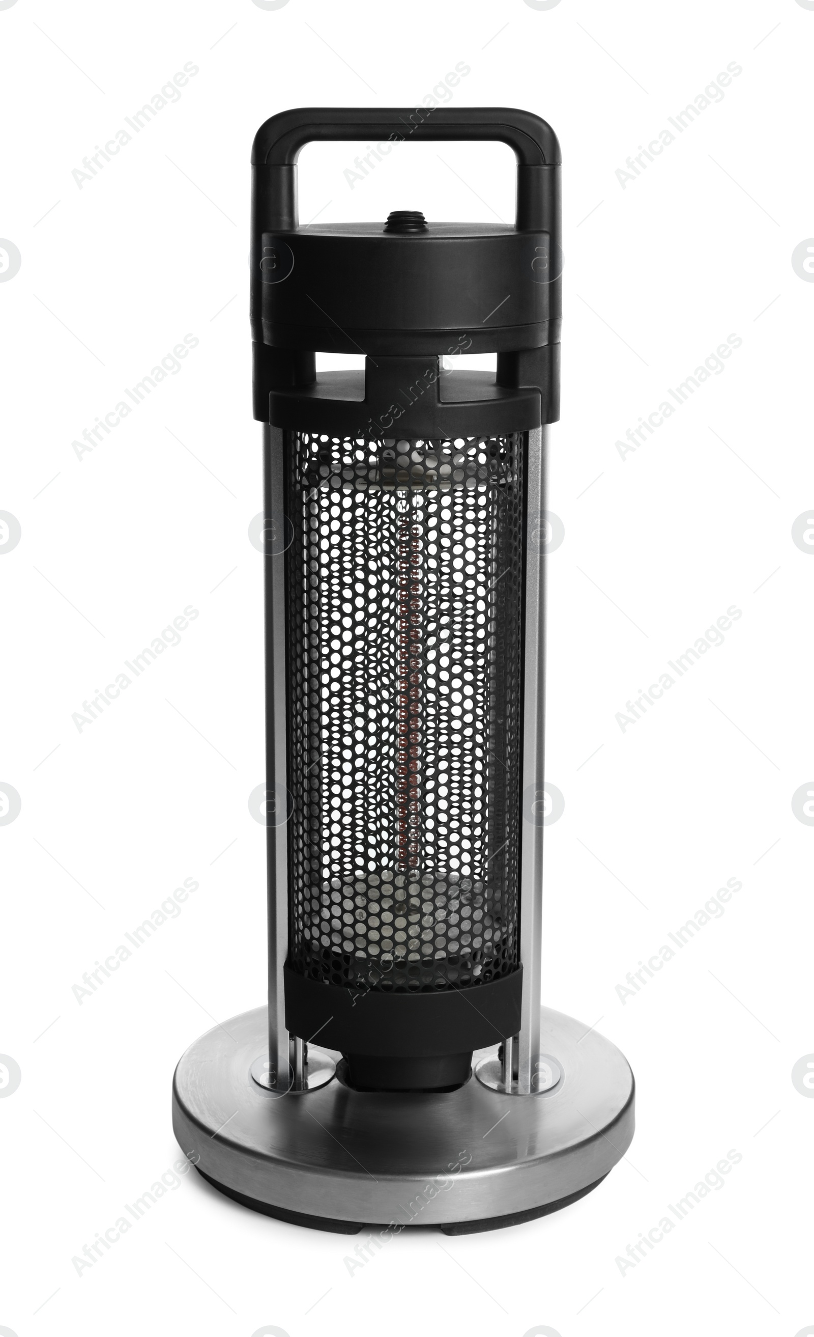 Photo of New modern electric heater isolated on white