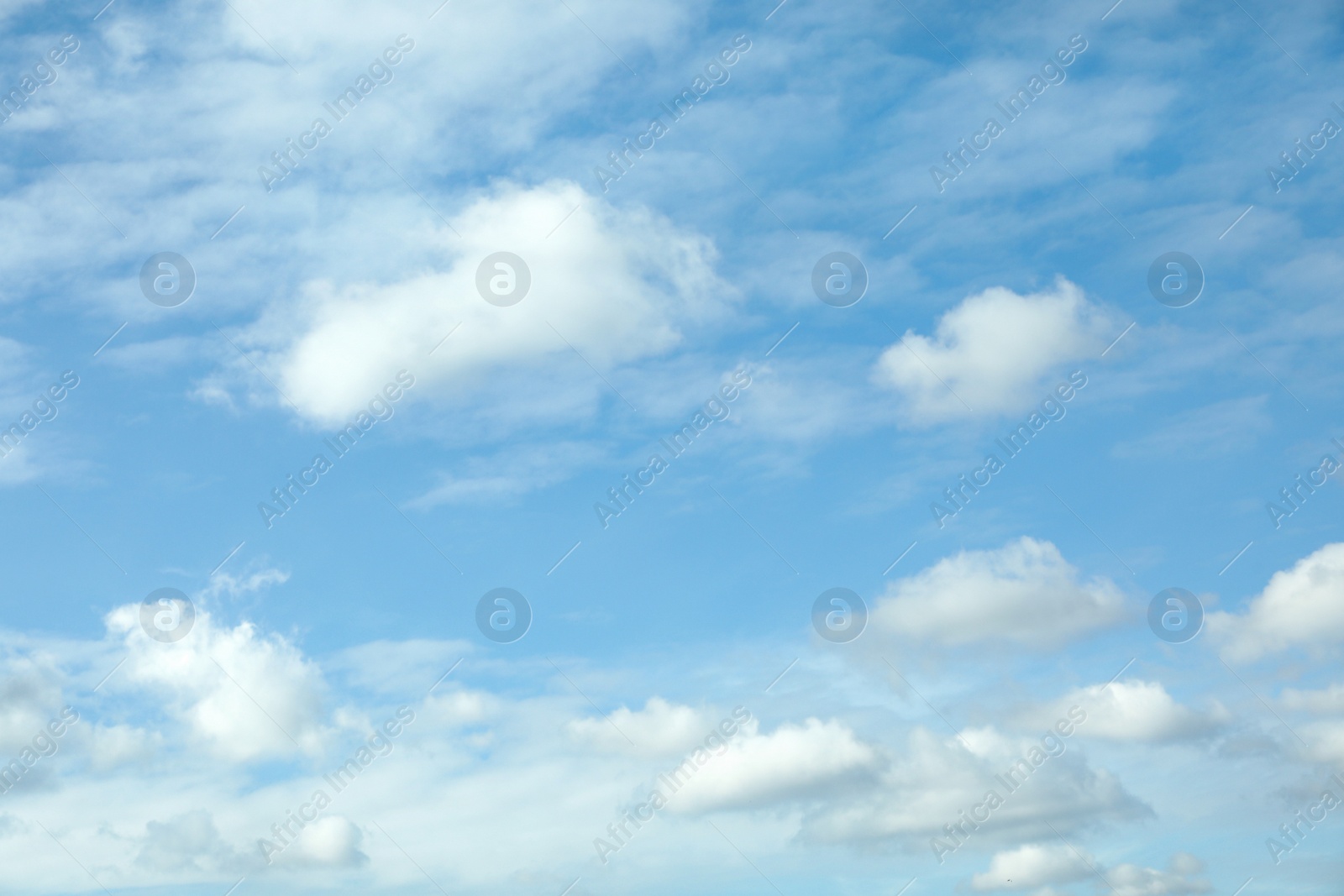 Photo of Beautiful blue sky with white clouds on sunny day