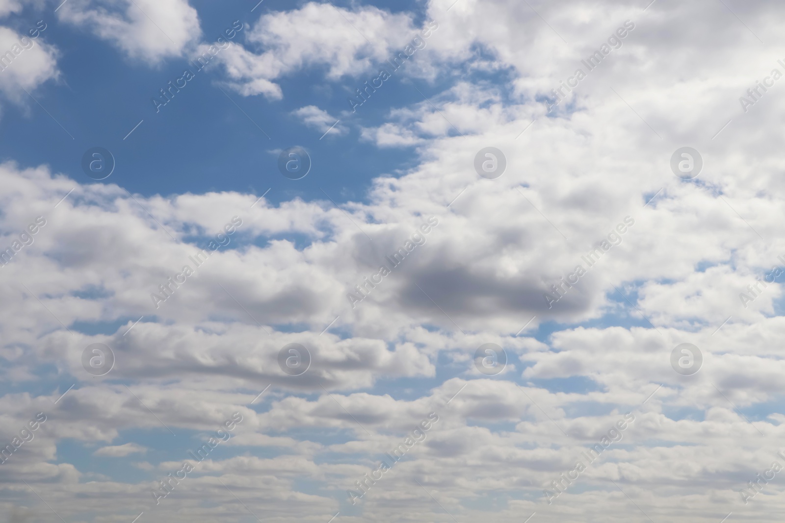 Photo of View of beautiful blue sky with white clouds