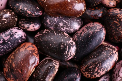 Photo of Many dry kidney beans as background, top view