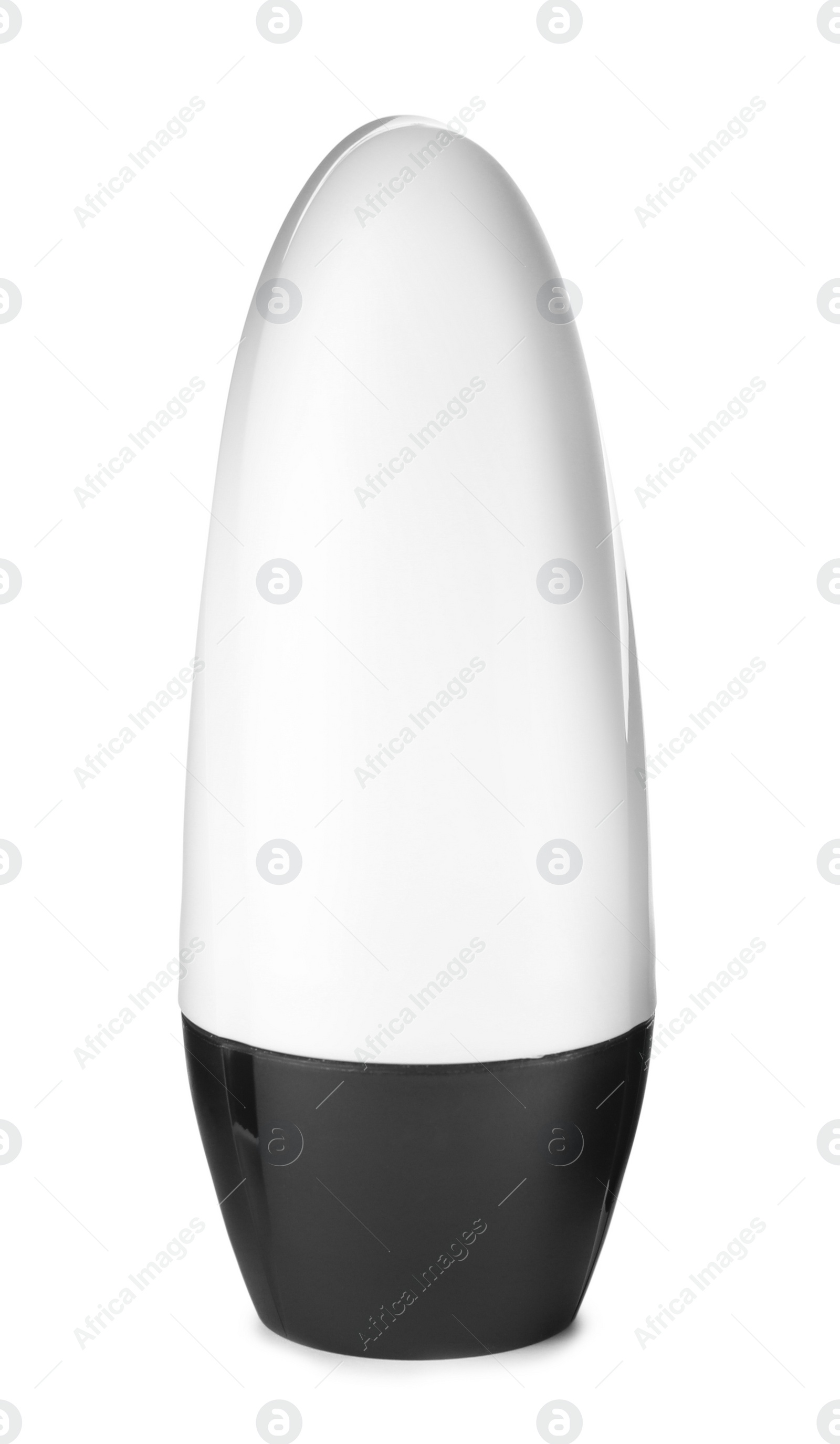 Photo of Blank plastic deodorant container on white background