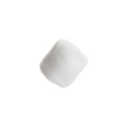 Photo of Ball of fluffy cotton on white background