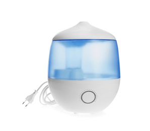Photo of Modern stylish air humidifier isolated on white