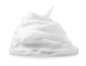 Heap of shaving foam isolated on white