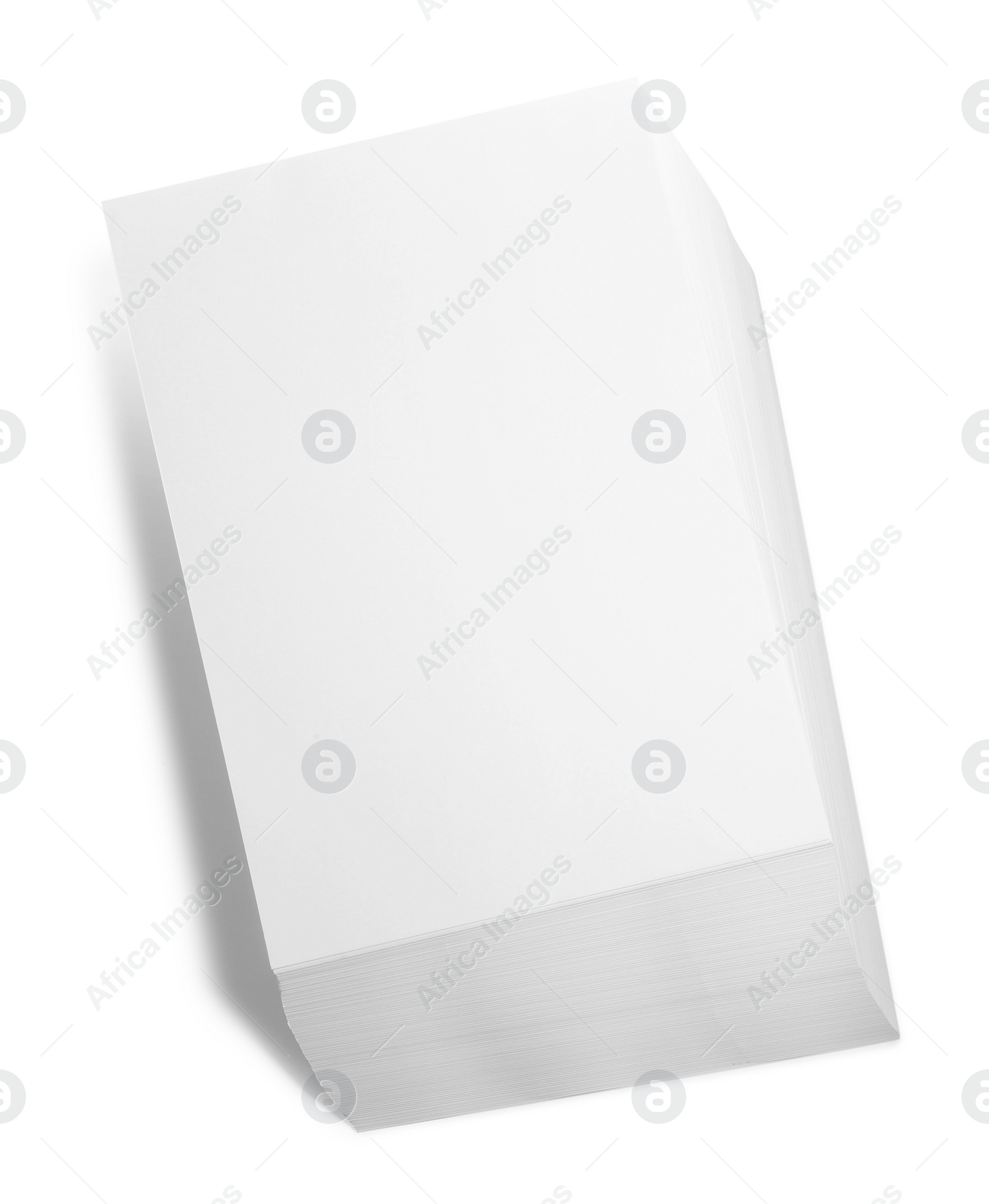 Photo of Stack of paper sheets isolated on white