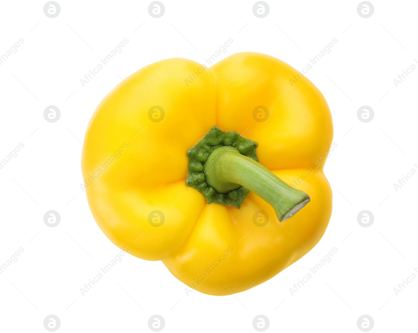 Photo of Raw ripe paprika pepper on white background