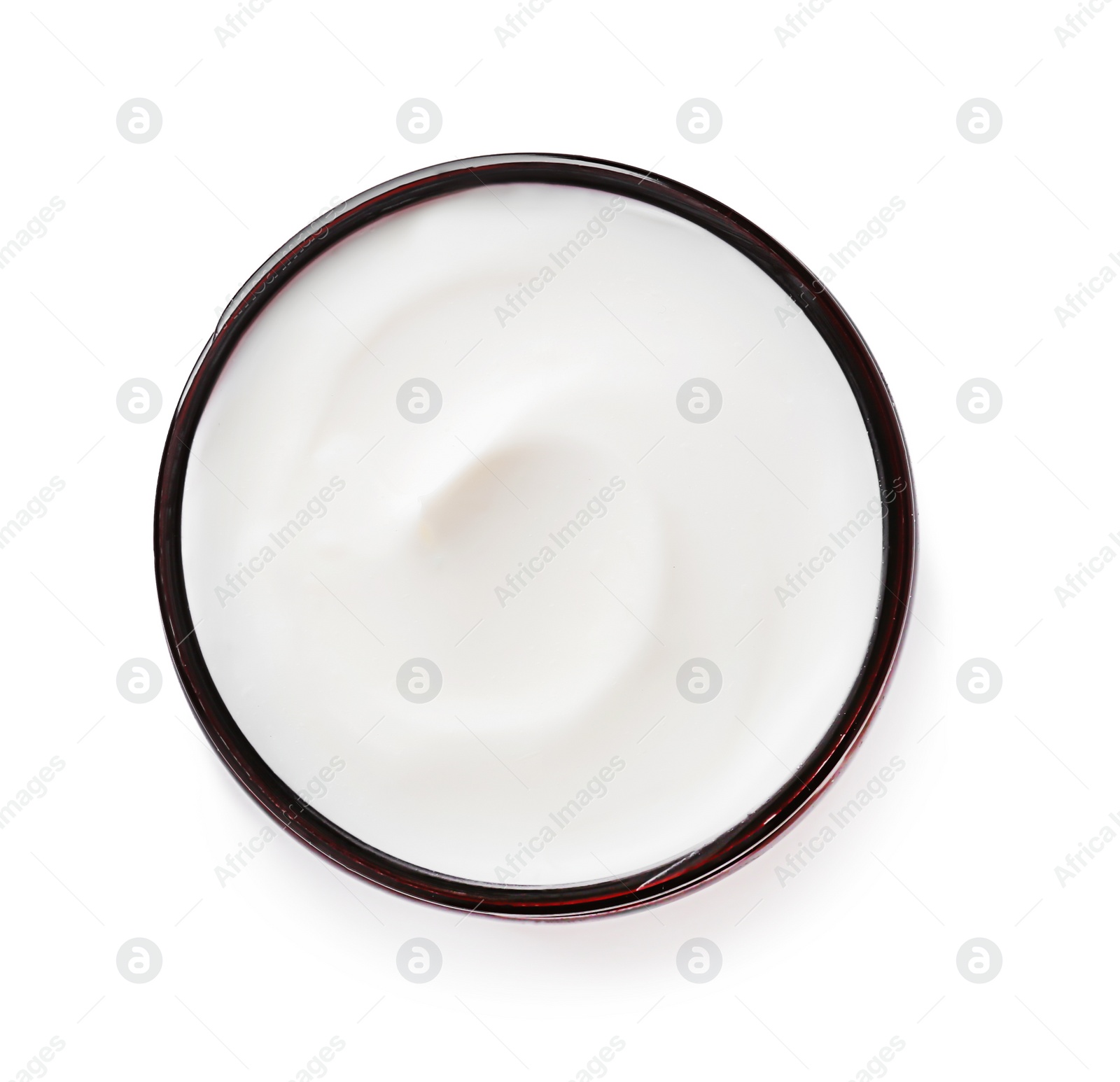 Photo of Jar of body cream on white background