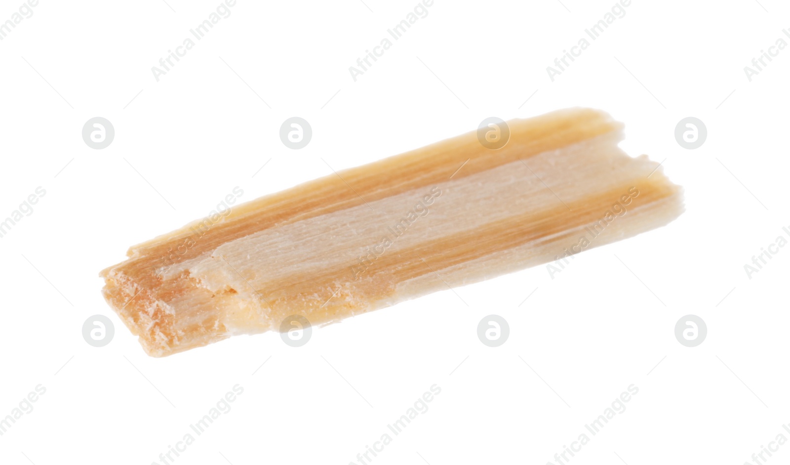 Photo of One chip of wood isolated on white