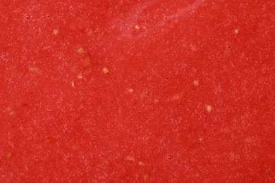 Photo of Tasty fresh berry smoothie as background, top view