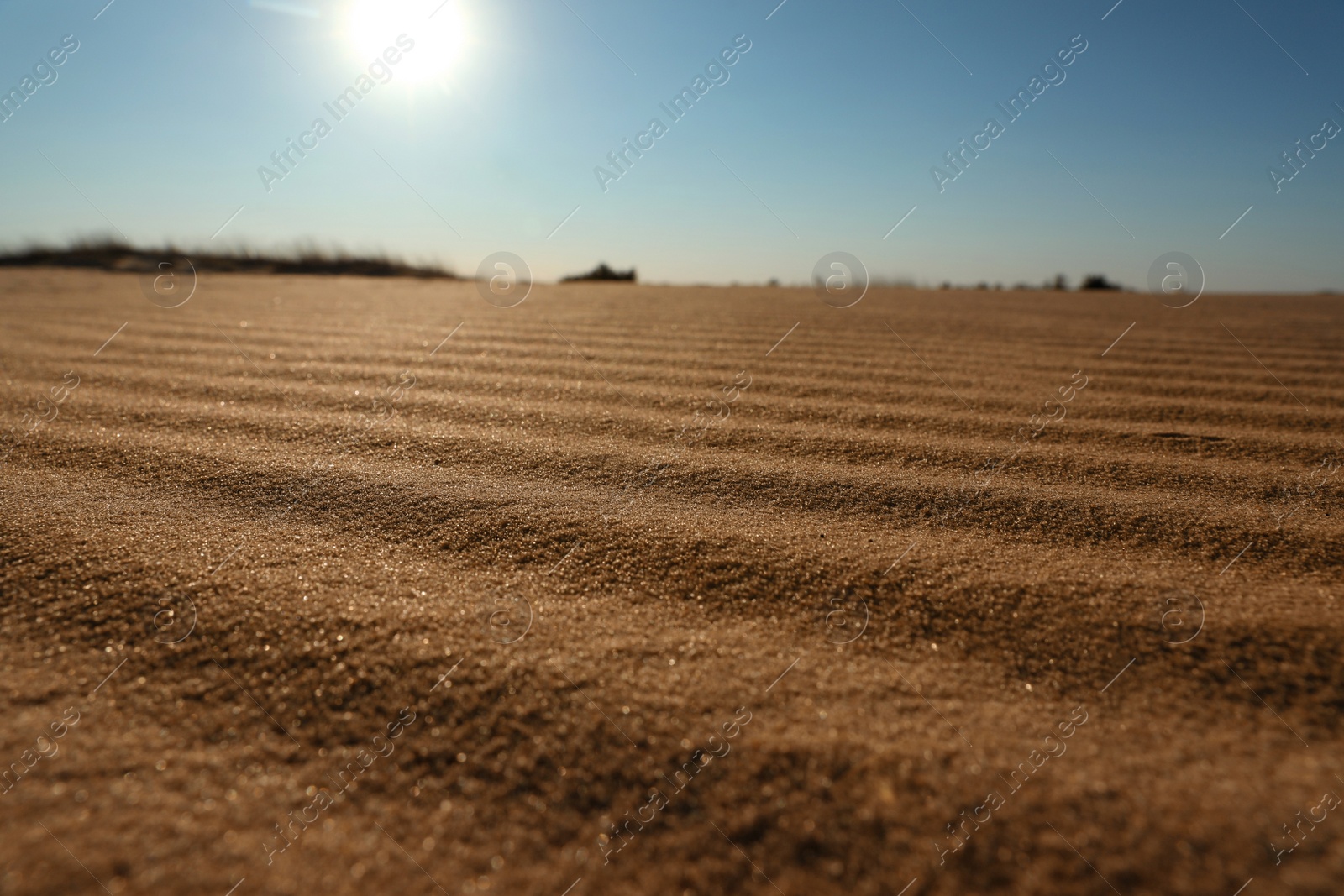 Photo of Picturesque view of desert on sunny day