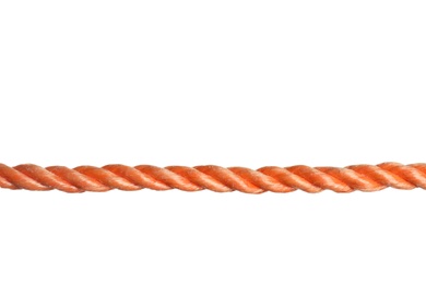 Photo of Color rope on white background. Simple design