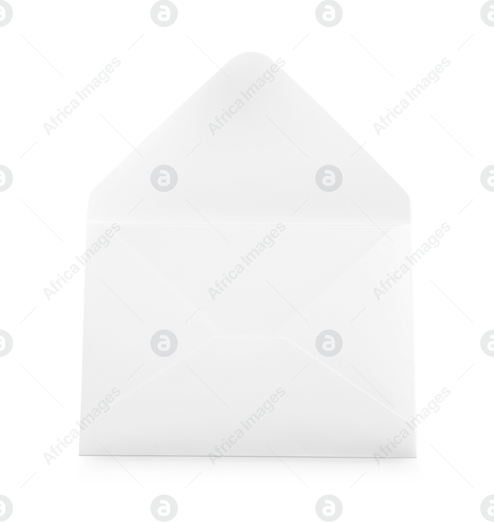 Photo of One simple paper envelope isolated on white