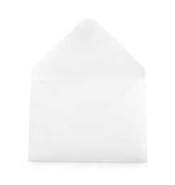 Photo of One simple paper envelope isolated on white